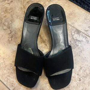 Stuart Weitzman Black Slip on Heels
